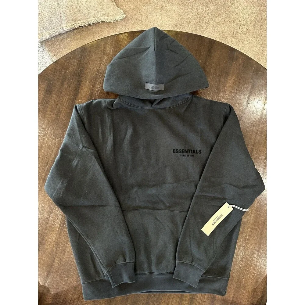 Fear Of God Essentials Hoodie SS22 Stretch Limo Size Small (New + FREE SHIPPING) - Picture 1 of 7